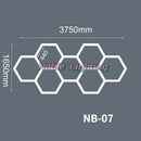 GobekUsa Hexagon LED Ceiling Light for Barbershop and Garage Hair Salon