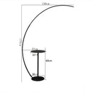 GobekUsa Arc LED Floor Lamp with Remote Control - Nordic Minimalist Design