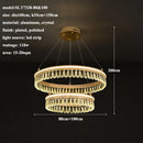 2024 GobekUsa Modern Crystal LED Chandelier for Living & Dining Room Decor