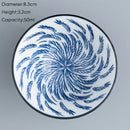 GobekUsa Blue & White Ceramic Kung Fu Tea Cup, Japanese Style Porcelain Sake Espresso Mug