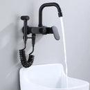 GobekUsa Dual Hole Kitchen Mixer Tap Black Brass Chrome Kitchen Faucet