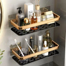 GobekUsa Aluminum Corner Bathroom Shelf with Towel Holder