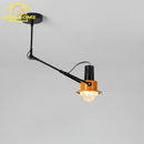 GobekUsa Industrial Swing Arm LED Wall Lamp for Bedroom Living Room - Iron Art