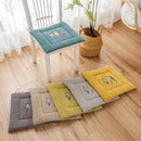 GobekUsa Cartoon Embroidered Seat Cushion - Non Slip Dining Chair Pad for Home & Office