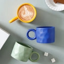 GobekUsa 400ml Ceramic Coffee Mug with Round Handle, Home Drinking Cup