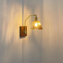 GobekUsa Glass Copper LED Wall Lamp Modern Stair Light Fixtures applique murale
