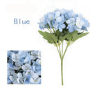 GobekUsa Blue Peony Tea Rose Silk Fake Flowers for DIY Home Garden Wedding Decor