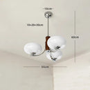 GobekUsa Glass Chandelier: Bauhaus Art for Living Room, Bedroom, Study, Hall, Restaurant