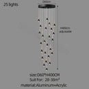 GobekUsa Luxe Loft Chandelier: Nordic Modern Style for Living Room, Hotel, or Apartment