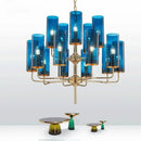 GobekUsa American Lustre Glass Chandelier LED Pendant Light Fixture