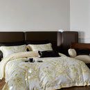 GobekUsa Luxe 100s Egyptian Cotton Bedding Set: Sheet, Blanket, Cover, Pillowcase