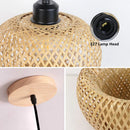 GobekUsa Bamboo Rattan Pendant Chandelier for Dining Room and Restaurant Lighting
