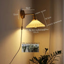 GobekUsa Ceramic Copper LED Wall Lamp for Bedroom Bedside Mirror Light
