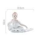 GobekUsa Ceramic Ballet Girl Figurine: Home Decor, Living Room, Bedroom, Kids Gift
