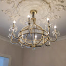 GobekUsa Crystal Chandelier: Luxe Nordic Bedroom Living Room Pendant Light