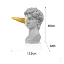 GobekUsa Ice Cream David Statue Myth Character Resin Ornament Desk Sculpture Home Decor