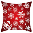 GobekUsa Christmas Santa Claus Snowflake Pillow Cover 18x18inch