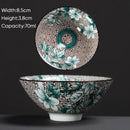 GobekUsa Blue & White Ceramic Kung Fu Tea Cup - Japanese Style Porcelain Sake Cups
