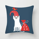 GobekUsa Hello Cat Pillow Cover - Modern Design for Home Decor - Cute & Cozy