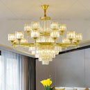 GobekUsa Crystal Chandelier: Elegant Light Luxury Villa Bedroom Living Room Lamp