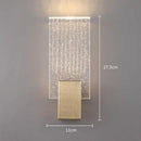 GobekUsa Gold Crystal Glass Wall Sconce Light Fixture for Luxury Bedroom Decor