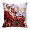 GobekUsa Christmas Short Plush Pillowcase 45x45cm Home Decor