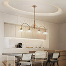GobekUsa Brass Glass Pendant Chandelier for Kitchen Bar Bedroom Hallway