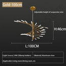 GobekUsa LED Fireworks Ceiling Pendant Light - Modern Luxury Dimmable Room Decoration