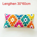 GobekUsa Embroidered Flower Boho Long Cushion Covers for Bedroom and Sofa