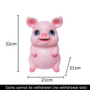 GobekUsa Cartoon Pig Child Savings Jar Piggy Bank Desk Decoration Resin Sculpture