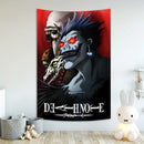GobekUsa Death Note Aesthetic Tapestry for Bar Cafe Decor - Hot Anime Art Flag