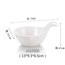 GobekUsa Black Melamine Plastic Dipping Sauce Dish Bowl Set - Pack of 4