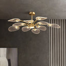 GobekUsa Golden Art Peacock LED Chandelier for Modern Luxury Living Room Bedroom Dining Hotel