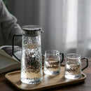 GobekUsa Gray Amber Water Pitcher with Handle: Large-capacity Heat-resistant Tea Pot & Juice Jug
