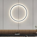 GobekUsa Dimmable Black Gold Aluminium Ring Wall Lamp for Elegant Lighting