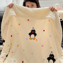 GobekUsa Cozy Fleece Blanket | Multi-Use Office & Home Shawl | Soft & Warm Blanket