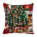 GobekUsa Christmas Short Plush Pillowcase 45x45cm Home Decor
