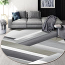 GobekUsa Circular Geometric Cashmere Floor Mat for Living Room, Stain Resistant & Easy-Clean