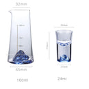 GobekUsa Blue Sake Glass Ice Jug Wine Bottle Wine Dispenser Beer Cooler