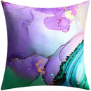 GobekUsa Blue Floral Cushion Cover 45x45cm for Modern Home Decor & Office Sofa