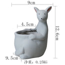 GobekUsa Kangaroo Cartoon Ceramic Flower Pot Vase for Cactus Succulents and Plants