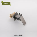 GobekUsa Bidet Faucet Shower Mixer: Cold Hot Water Tap, Brass, Square Sprayer Head
