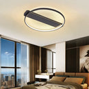 GobekUsa Luxe Copper Ceiling Light: Circular Minimalist Bedroom Lamp for Elegant Style