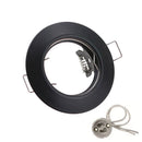 GobekUsa LED Recessed Downlights Frame - Round Aluminum Spot Lighting Fixture - Black/White/Nickel