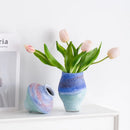 GobekUsa Gradient Ceramic Vase - Tabletop Floral Decoration