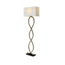 GobekUsa Hemp Rope Fabric Shade LED Floor Lamp for Home Decor