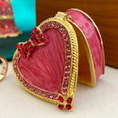 GobekUsa Enameled Metal Jewelry Trinket Box Figurines Hand Painted Storage Case