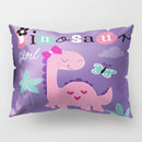 GobekUsa Cartoon Dinosaur Pillowcase for Home Decor and Kids Bedroom