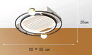 GobekUsa Kids Bedroom Ceiling Fan with Remote Control and Modern LED Light