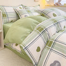 GobekUsa Cotton Printed Bedding Set: Thick & Cozy Single Bedclothes for Adults & Kids